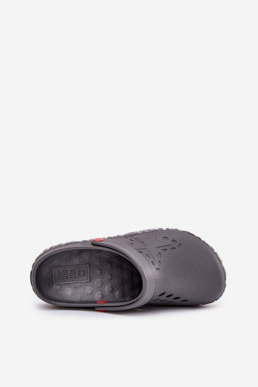 Tamancos leves para homens Big Star II175007 cinza