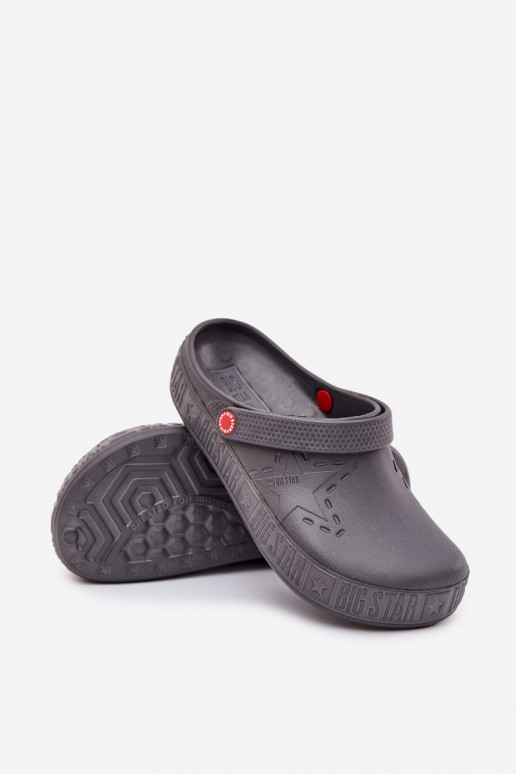 Tamancos leves para homens Big Star II175007 cinza