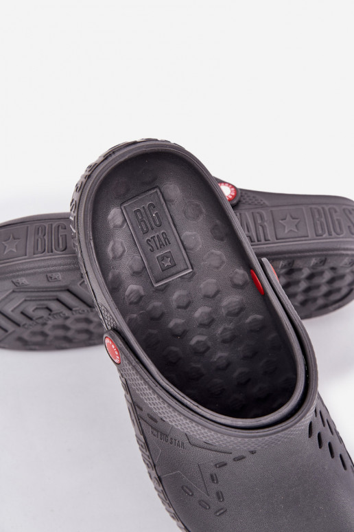 Tamancos leves para homens Big Star II175007 cinza