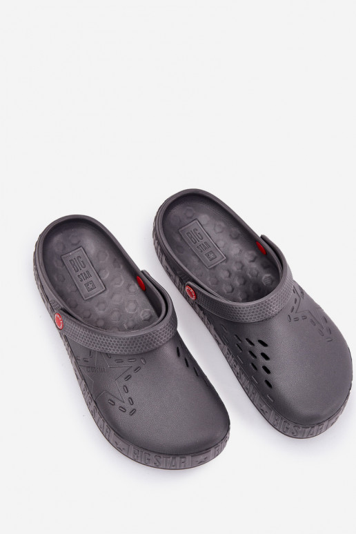 Tamancos leves para homens Big Star II175007 cinza