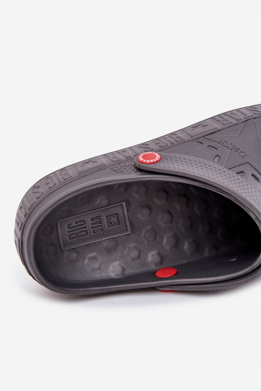 Tamancos leves para homens Big Star II175007 cinza