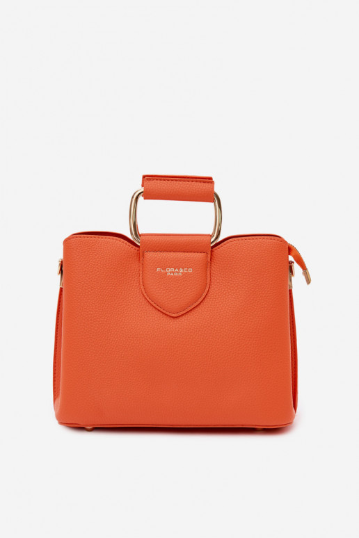 Bolsa laranja em couro sintético Lorielle