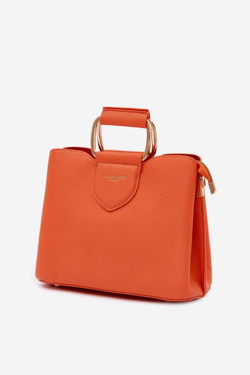 Bolsa laranja em couro sintético Lorielle