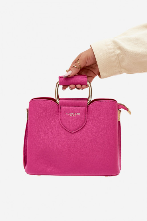 Bolsa rosa em couro sintético Lorielle