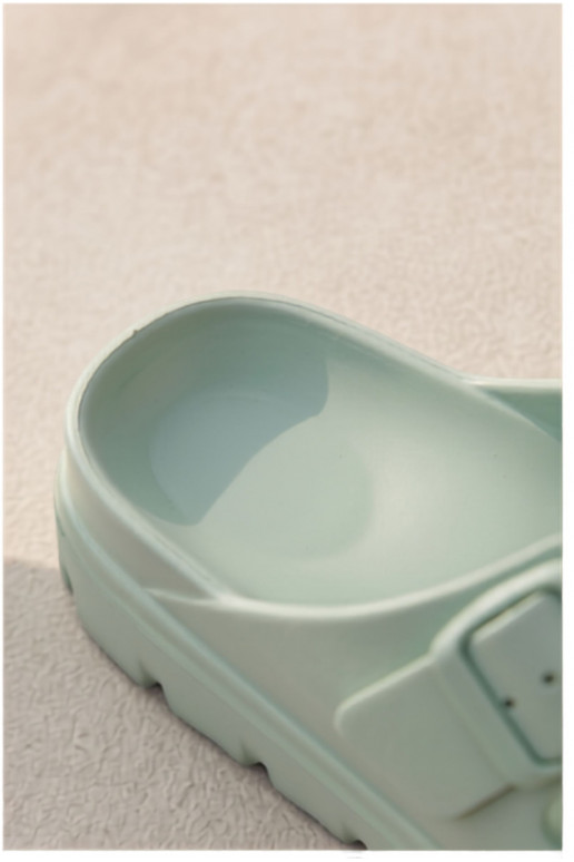 Chinelos femininos com plataforma de espuma em menta Melorea