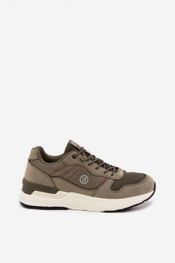 Sapatos desportivos masculinos com plataforma em verde Hanirin 2