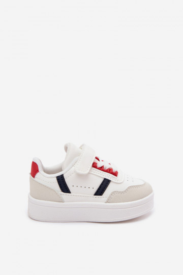 Sapatos desportivos infantis com velcro em branco Tailva 2