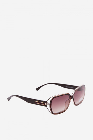 Óculos de sol femininos com filtro UV cor marrom escuro
