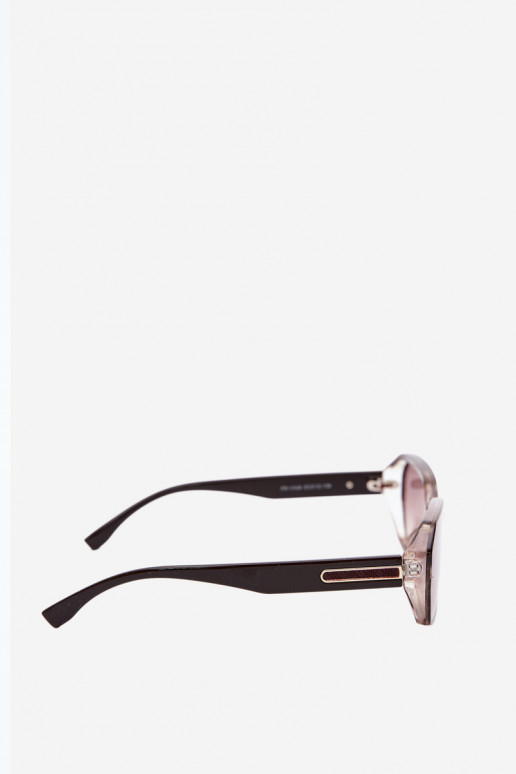Óculos de sol femininos com filtro UV cor marrom escuro