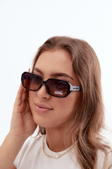 Óculos de sol femininos com filtro UV cor azul escuro