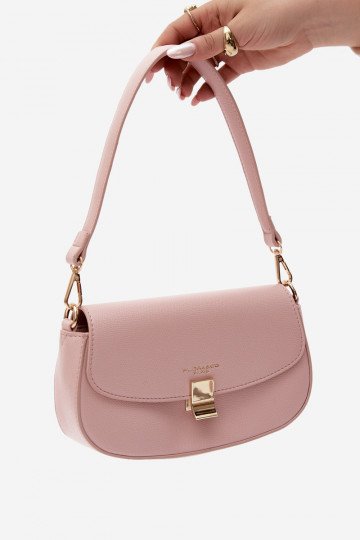 Pequena bolsa de couro sintético rosa Acacia 2