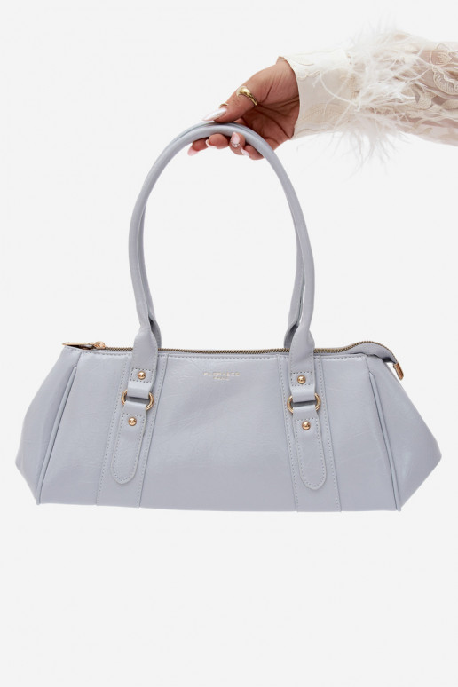 Bolsa de couro sintético azul Muni