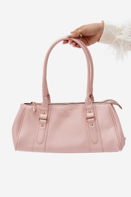 Bolsa de couro sintético rosa Muni