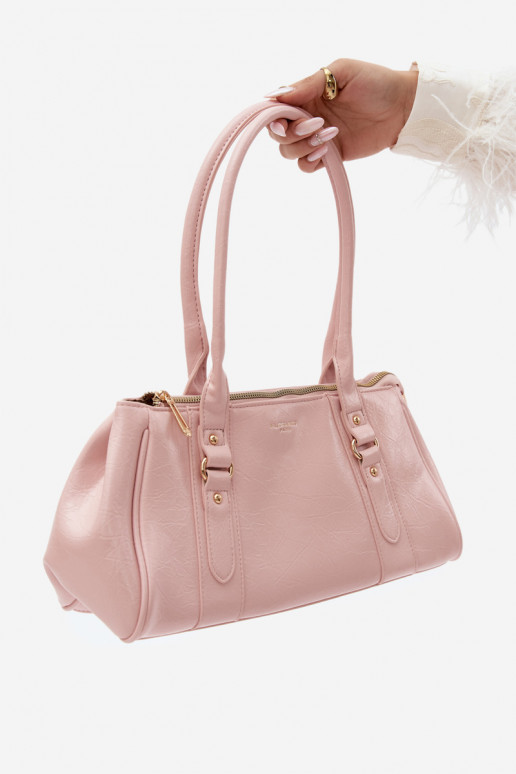 Bolsa de couro sintético rosa Muni