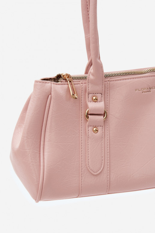 Bolsa de couro sintético rosa Muni