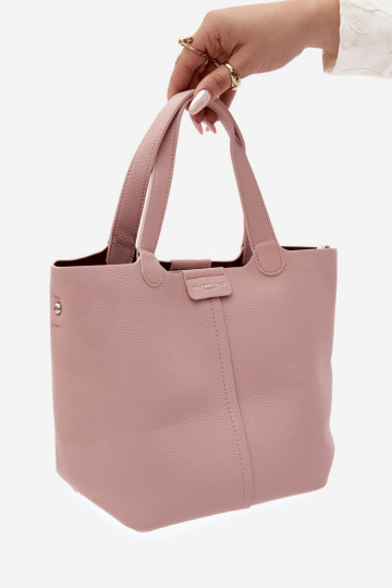 Bolsa de couro sintético rosa Blaire 2