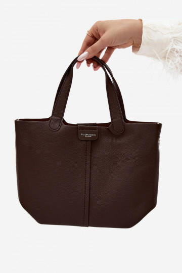Bolsa de couro sintético chocolate Blaire 2