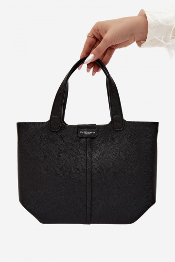 Bolsa de couro sintético preta Blaire