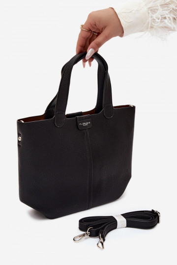 Bolsa de couro sintético preta Blaire 2