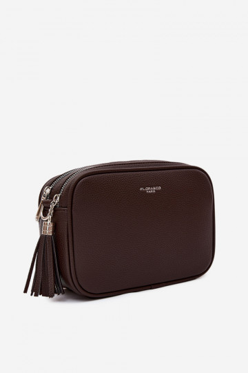 Bolsa de carteiro em couro sintético chocolate Daily 2