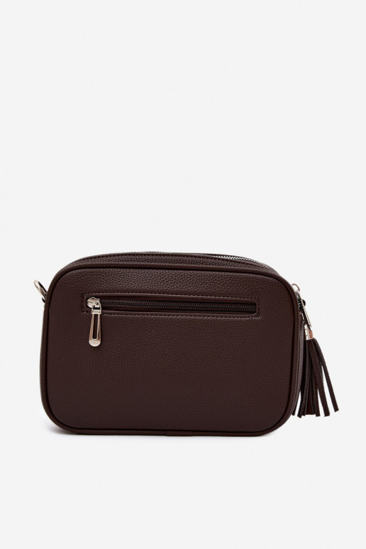 Bolsa de carteiro em couro sintético chocolate Daily