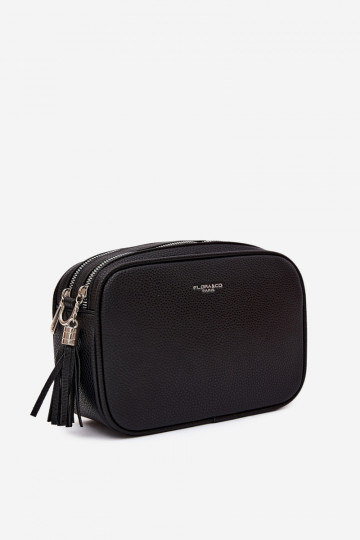 Bolsa de carteiro em couro sintético preto Daily 2