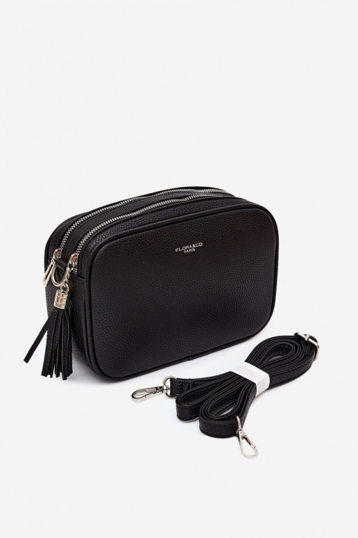 Bolsa de carteiro em couro sintético preto Daily