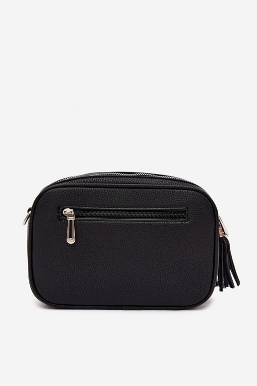 Bolsa de carteiro em couro sintético preto Daily