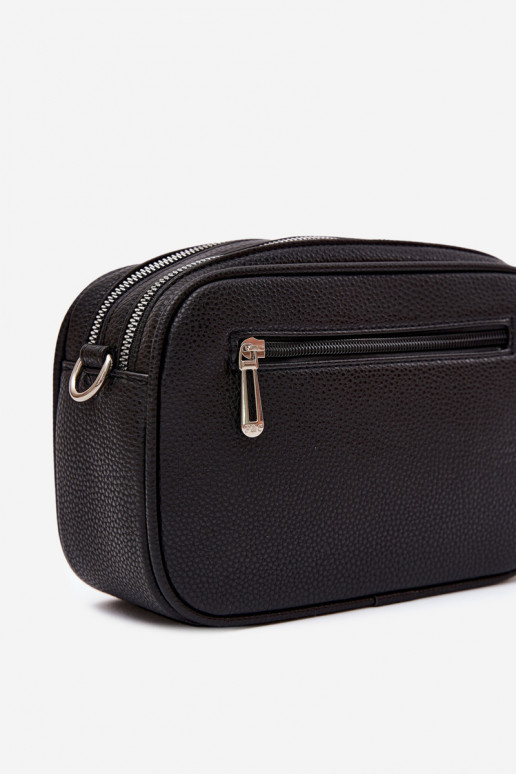 Bolsa de carteiro em couro sintético preto Daily