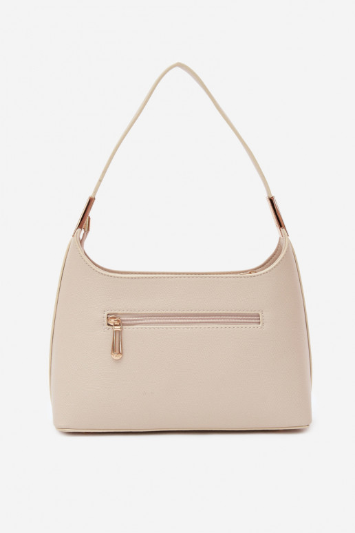 Bolsa de couro sintético em areia clara Gretta