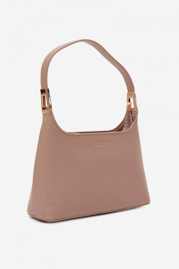 Bolsa de couro sintético em marfim Gretta 2