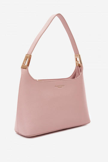 Bolsa de couro sintético em rosa Gretta 2