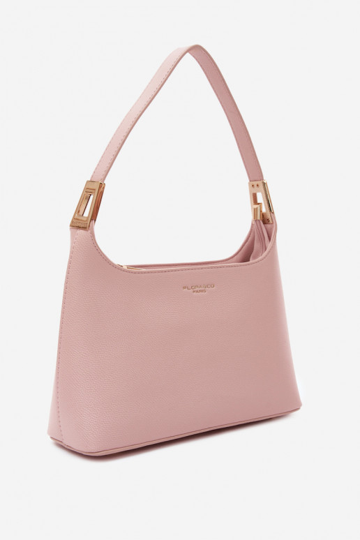 Bolsa de couro sintético em rosa Gretta