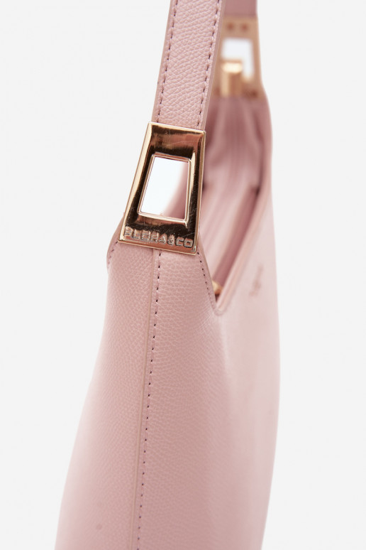Bolsa de couro sintético em rosa Gretta