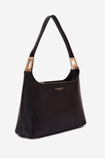 Bolsa de couro sintético em preto Gretta 2