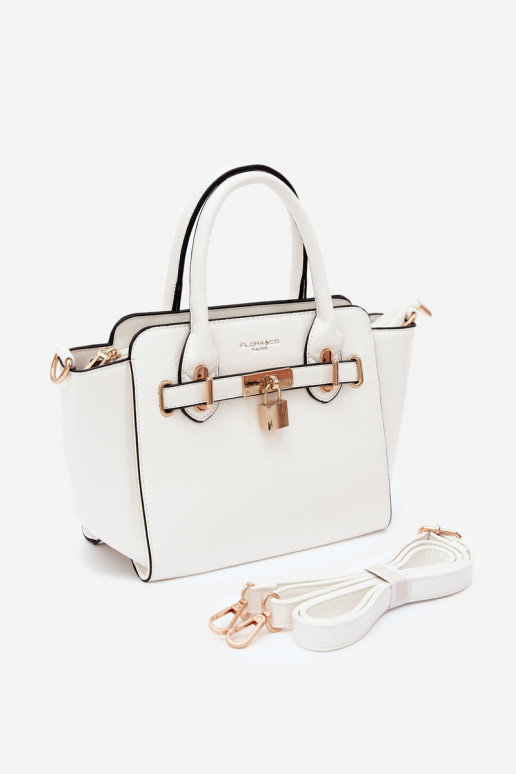 Bolsa tipo de couro sintético em branco Odelia