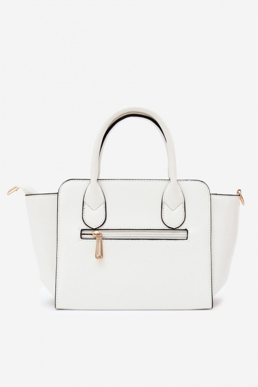 Bolsa tipo de couro sintético em branco Odelia