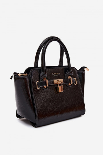 Bolsa tipo de couro sintético em preto Odelia 2