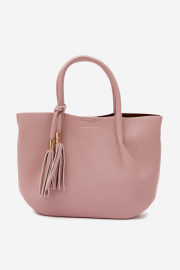 Bolsa de couro sintético em rosa Fleece