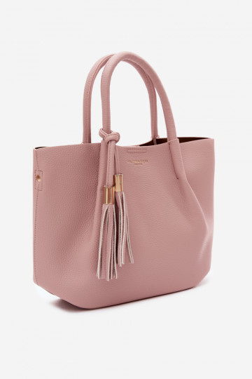 Bolsa de couro sintético em rosa Fleece 2