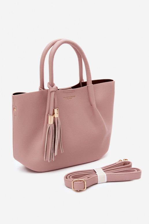 Bolsa de couro sintético em rosa Fleece