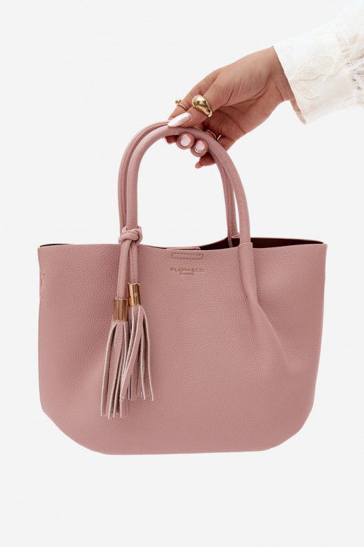 Bolsa de couro sintético em rosa Fleece