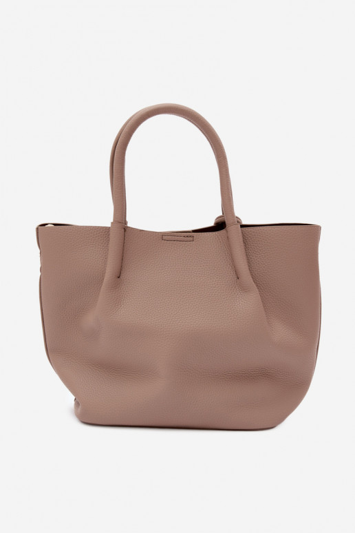 Bolsa de couro sintético em marfim Fleece