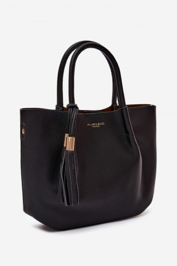 Bolsa de couro sintético em preto Fleece 2