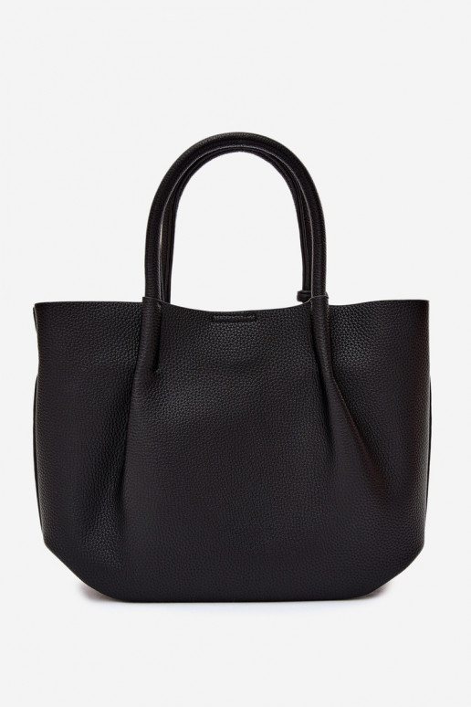 Bolsa de couro sintético em preto Fleece