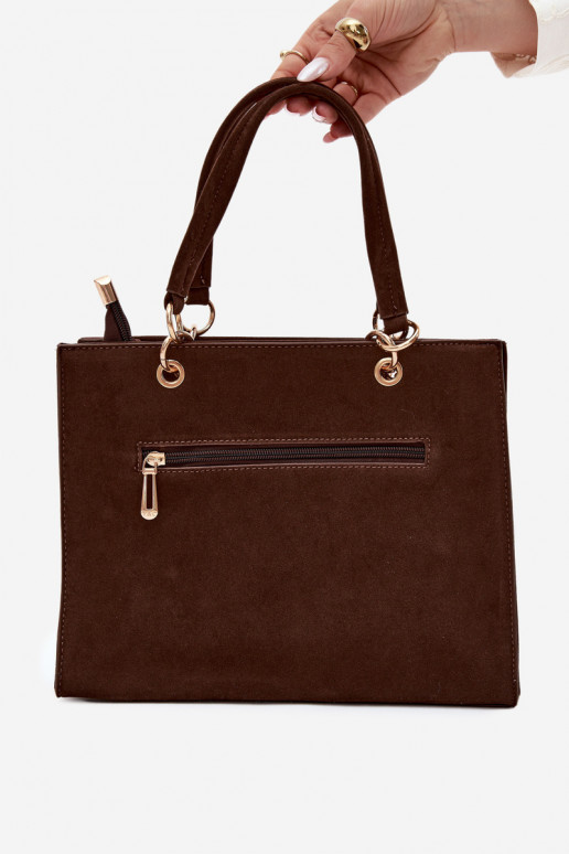 Bolsa em camurça sintética marrom Ottilie