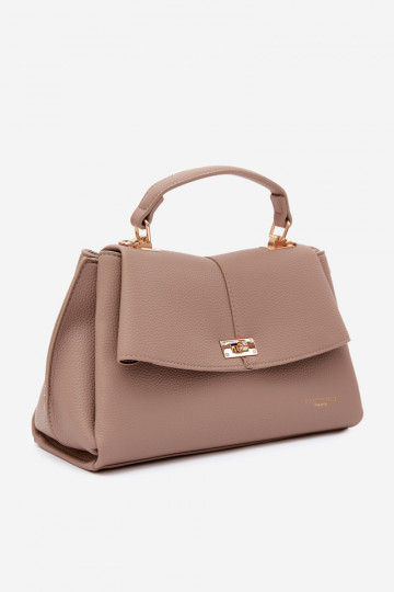 Bolsa feminina em couro sintético marfim Sybella 2