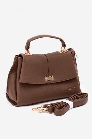 Bolsa feminina em couro sintético argila Sybella 2