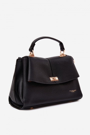 Bolsa feminina em couro sintético preta Sybella 2