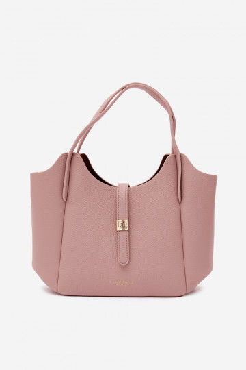 Bolsa de couro sintético rosa Toffee